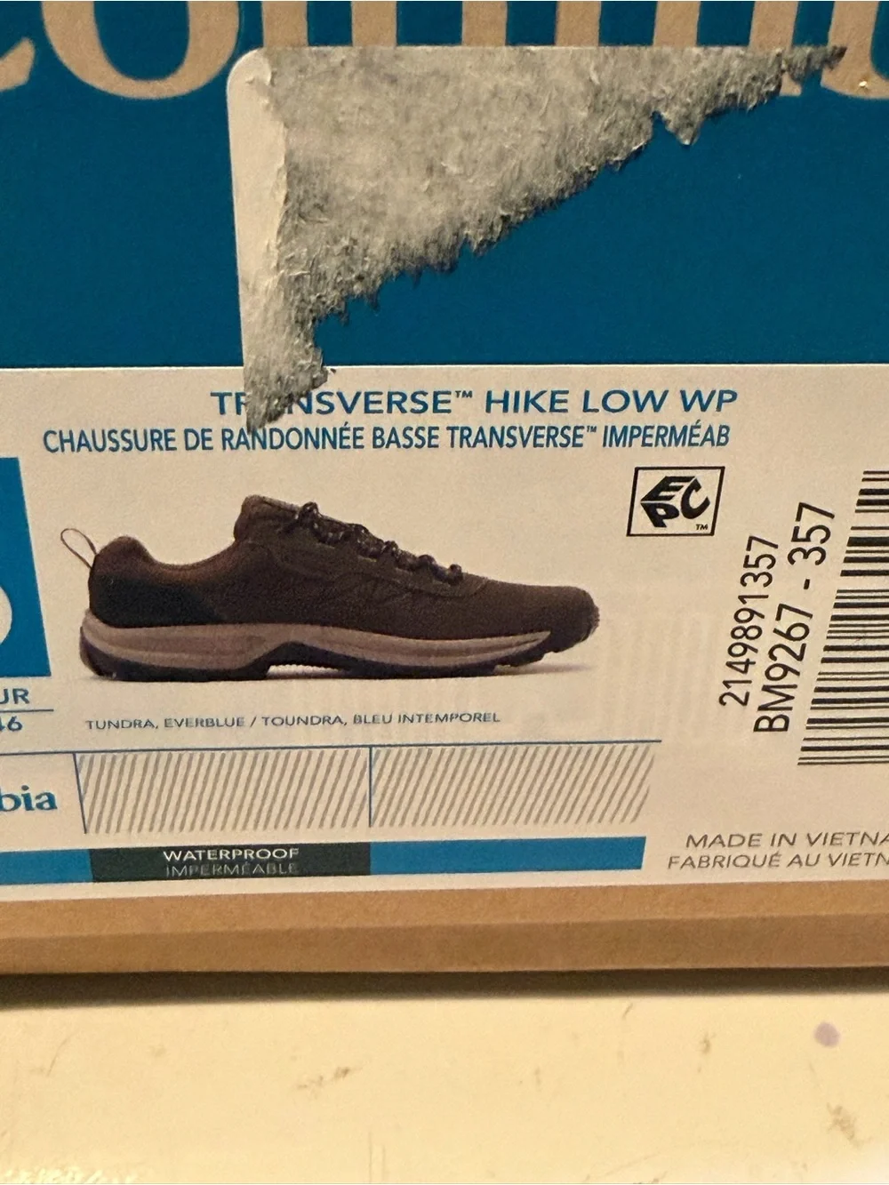 Columbia Men's Brown Athletic Trail Shoes with Patterned Laces waterproof